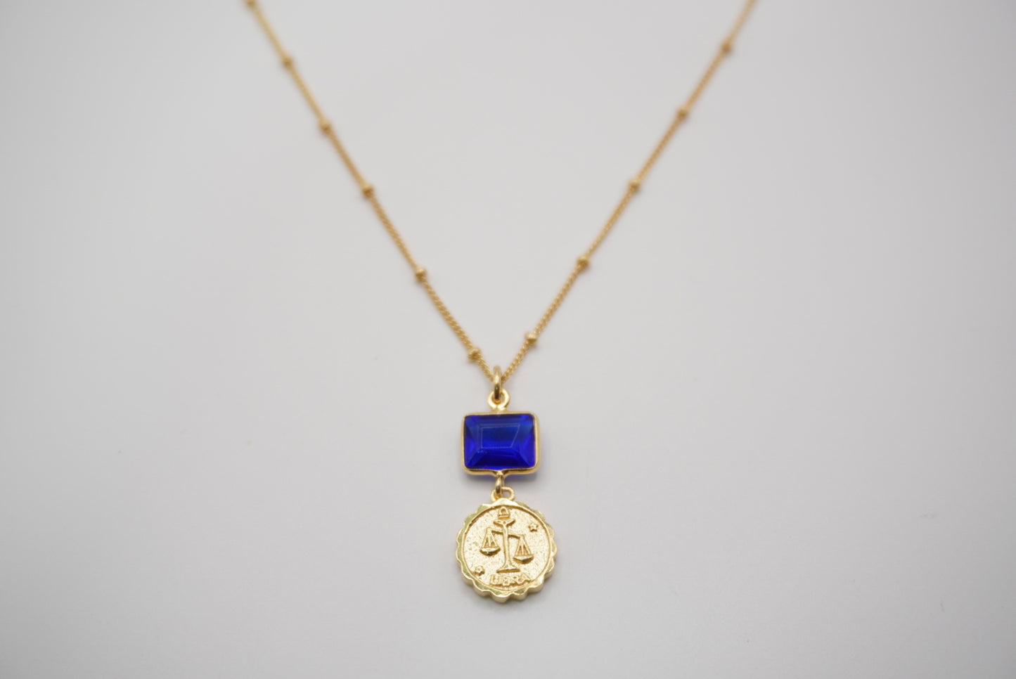 LIBRA BIRTHSTONE NECKLACE